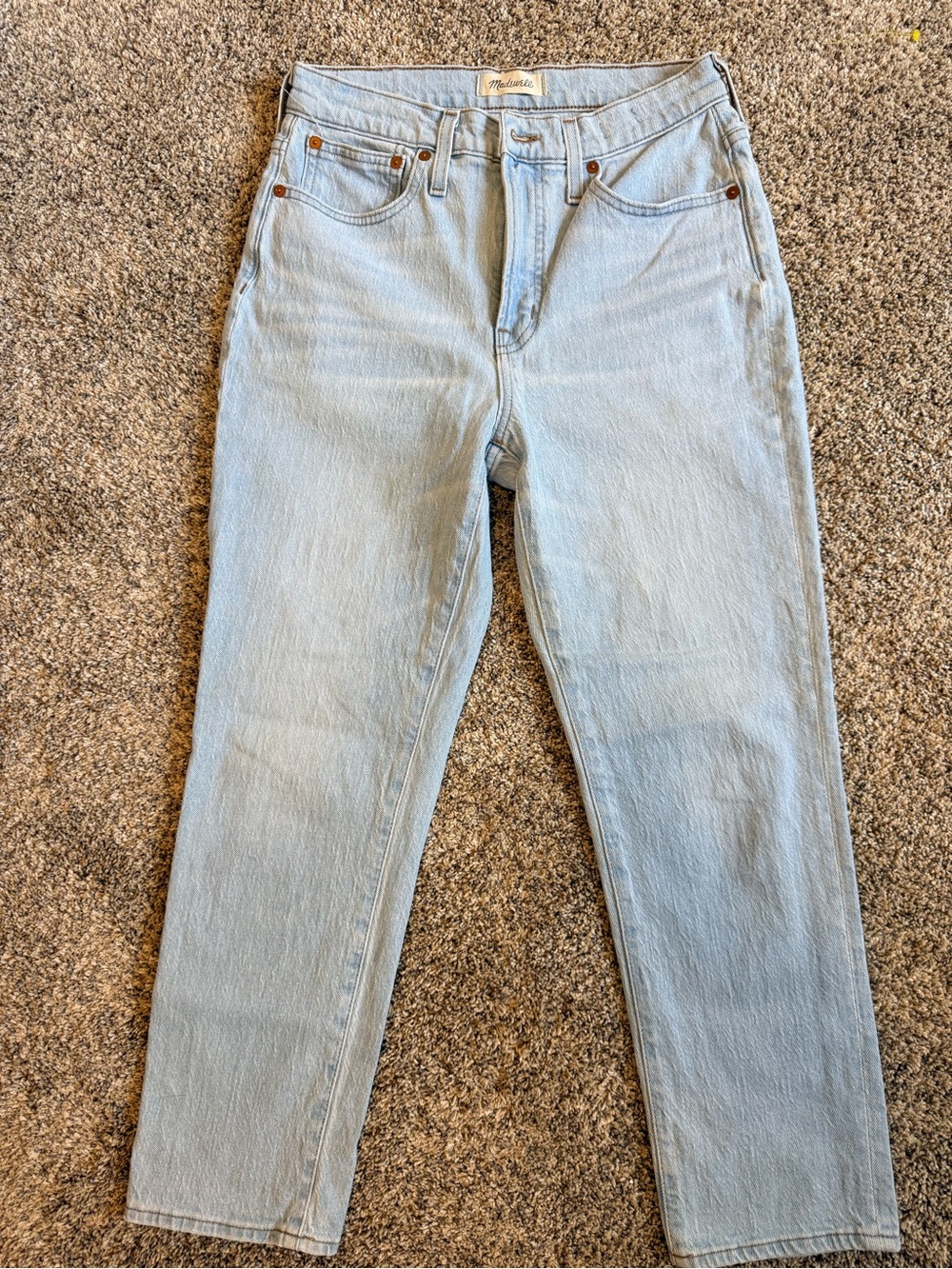 Madewell Women's Light Wash Straight-Leg Jeans size 6P